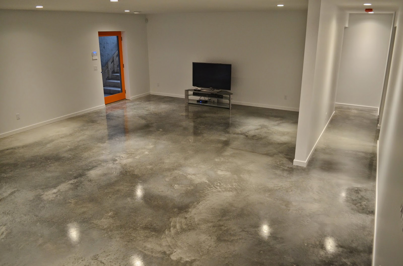 Concrete finished floors